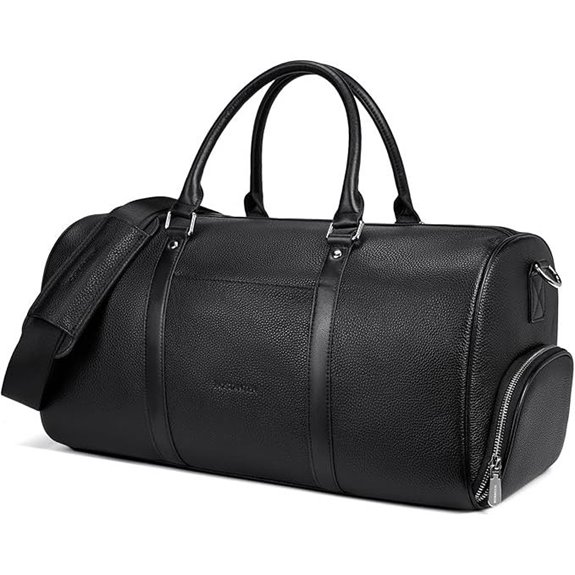 BOSTANTEN Leather Travel Duffel Bag for Men
