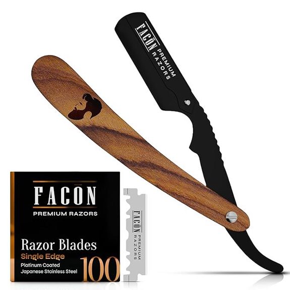 Facón Straight Razors for Men with 100 Blades