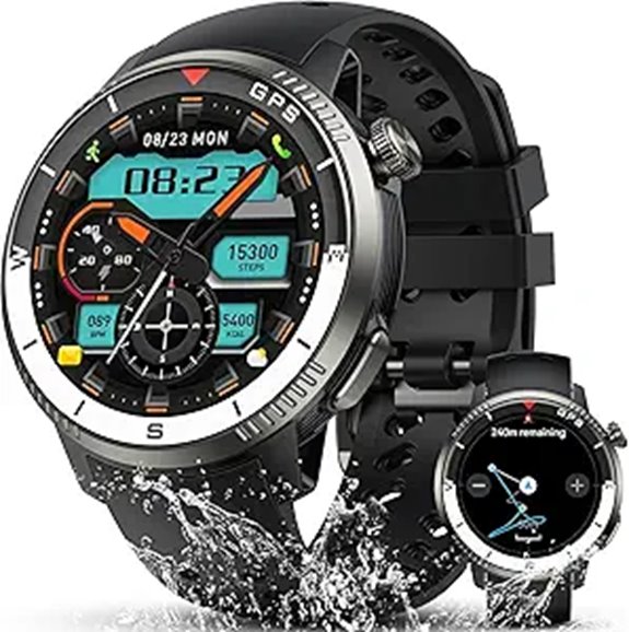 Military Smart Watch with GPS and Fitness Tracking