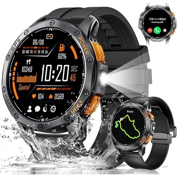 LIGE GPS Military Smart Watch for Men