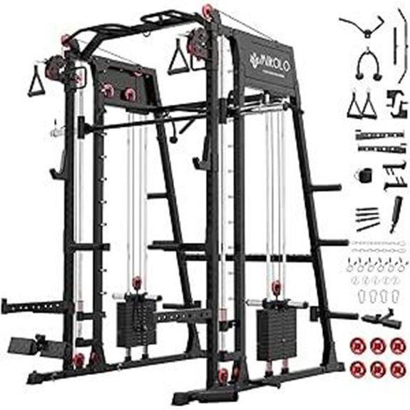 Mikolo Smith Machine with Lat Pulldown & Crossover