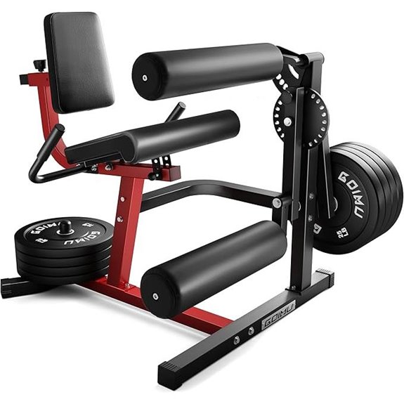 4-in-1 Leg Workout Machine with Bench and Weights