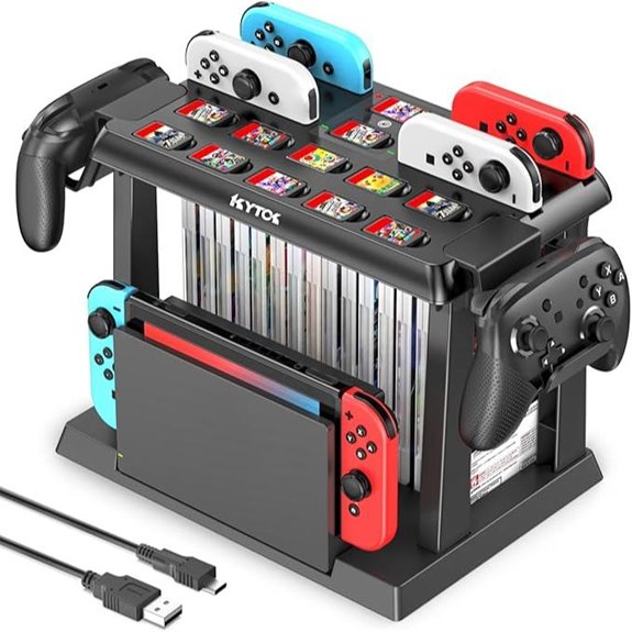 Switch Games Organizer Station with Controller Charger