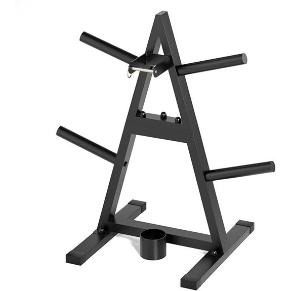 A-Frame Olympic Weight Plate Tree with 300 lb Capacity