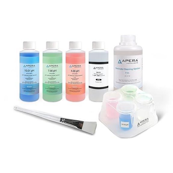 Apera pH Probe Maintenance Kit with Buffers and Cleaner