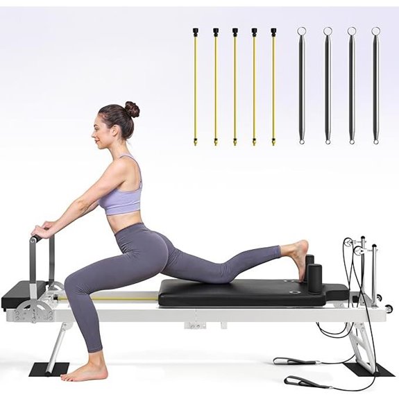 Foldable Pilates Reformer for Home & Gym Workouts
