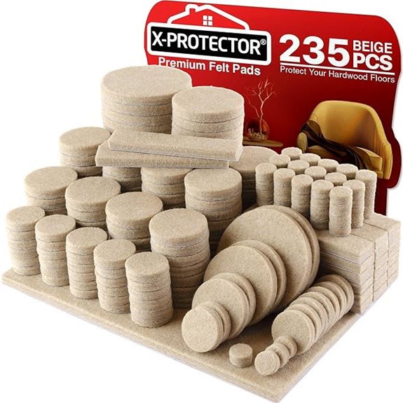 Felt Furniture Pads X-PROTECTOR 235 pcs