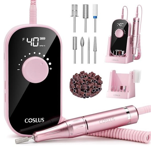 COSLUS Rechargeable Electric Nail Drill for Manicure