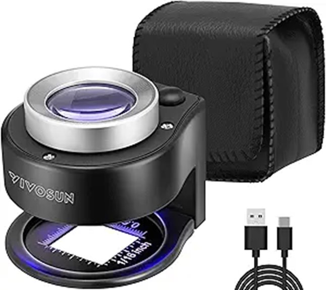VIVOSUN Rechargeable LED & UV Loupe Magnifier
