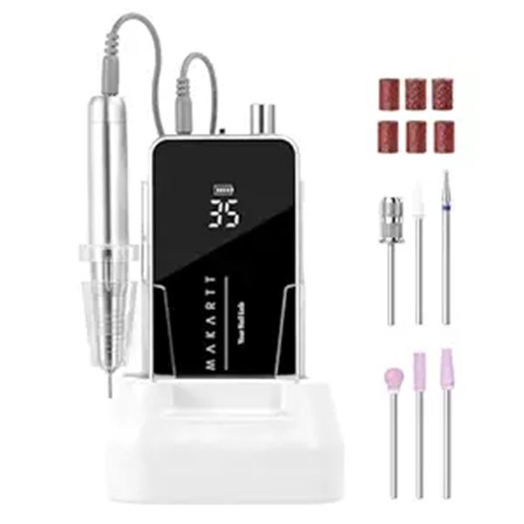 Makartt Electric Nail Drill with Rechargeable Motor