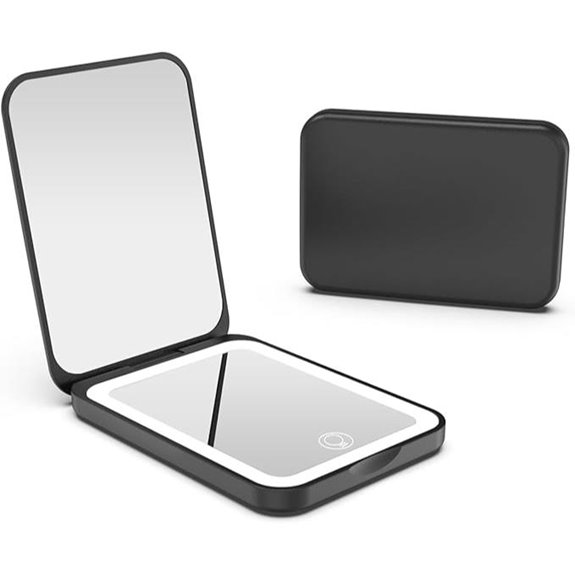 Kintion 2025 Rechargeable Lighted Travel Makeup Mirror