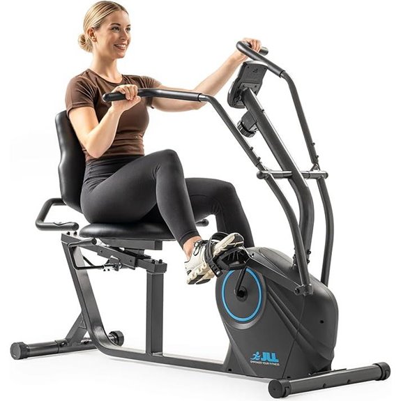 JLL Cross Trainer Recumbent Exercise Bike with Arm