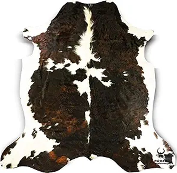 Rodeo Cowhide Rug 5x6 ft Rustic Western Decor