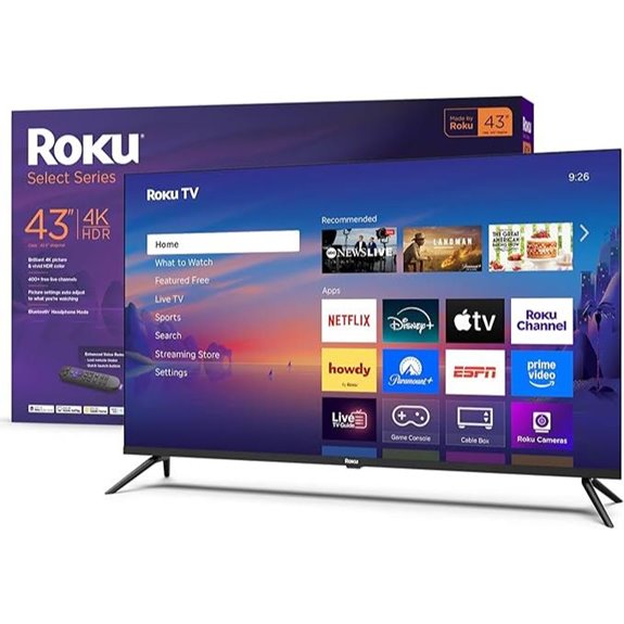 Roku 43-Inch 4K HDR Smart TV (2025)
