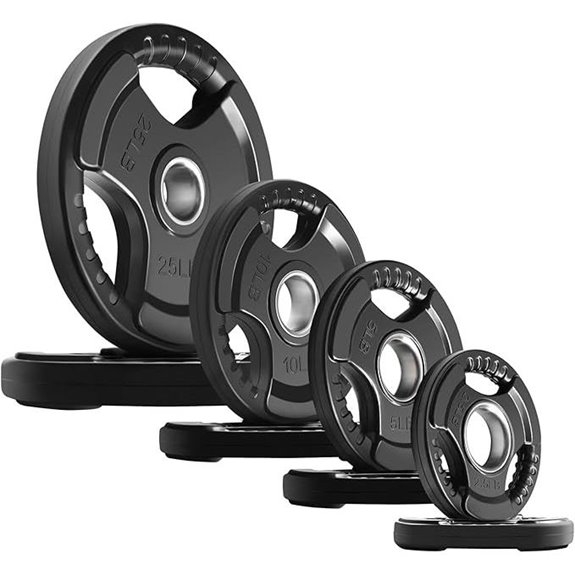 RitFit Rubber Grip Plates for Barbell (Various Weights)