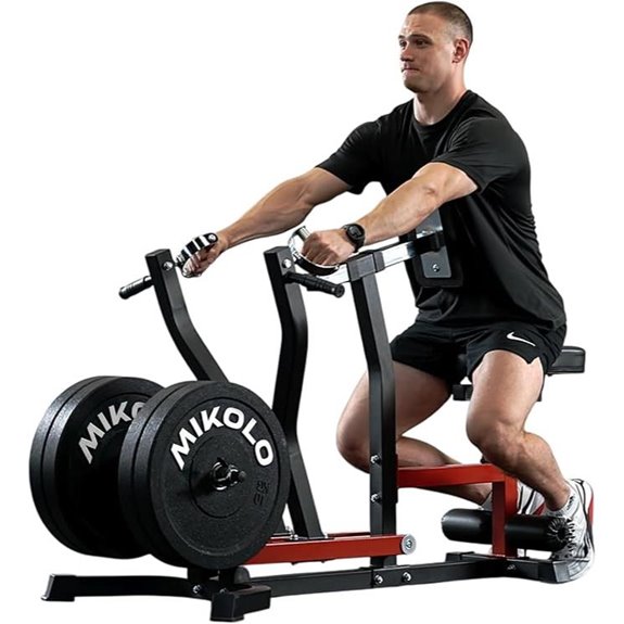 Mikolo Plate Loaded Seated Row Machine for Gym