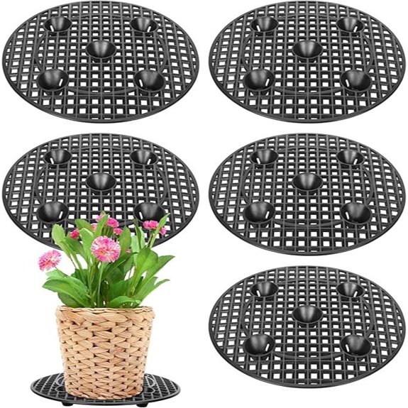 Moonoom 6 Pcs Plant Stands for Indoor Outdoor Gardens