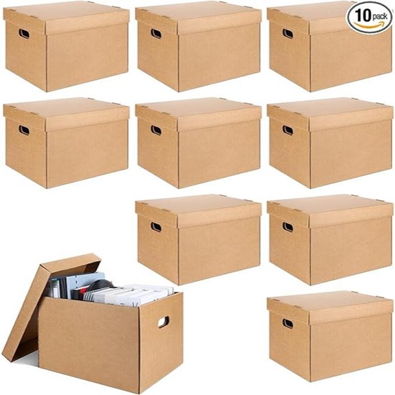 10 Pcs Archival Storage Boxes for Photos and Documents
