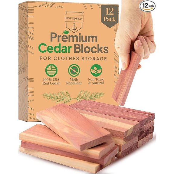 Cedar Blocks for Clothes Storage (12 Pack)