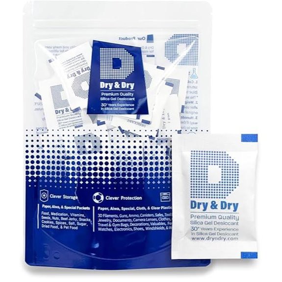 Dry & Dry 2g Silica Gel Packets (100 Pack)