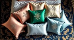 silk pillow rug matching