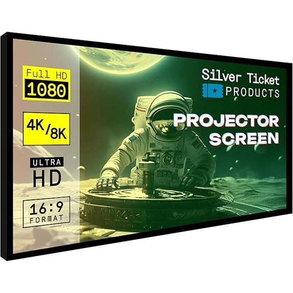 Silver Ticket STR Series 6 Piece Home Theater Screen