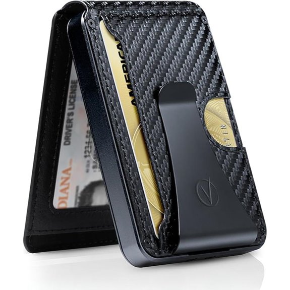 Vantamo Slim RFID Wallet with Money Clip for Men