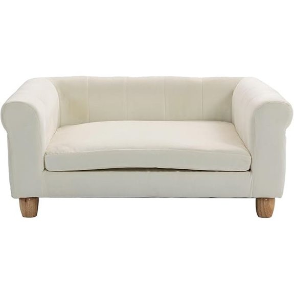 Critter Sitters 33” Faux Suede Pet Bed for Small Dogs