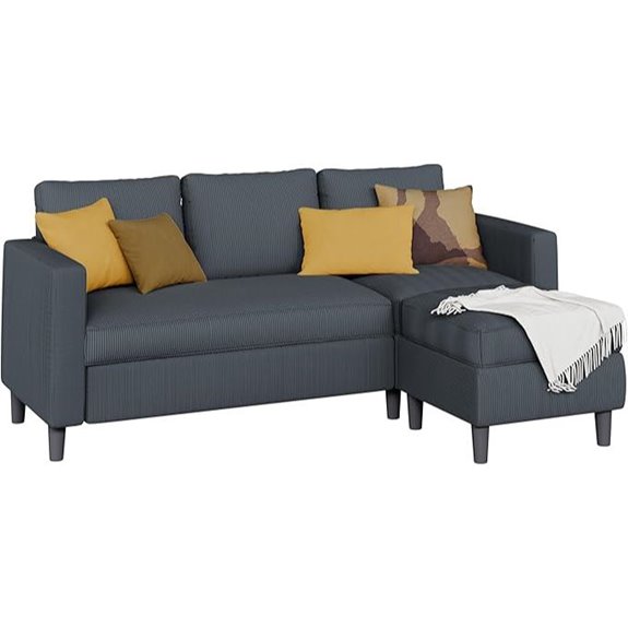 Shintenchi Small L-Shape Sofa with Ottoman