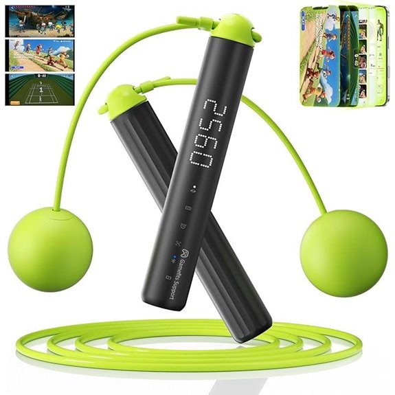 Smart Jump Rope with 9-Axis Gyroscope and App Tracking