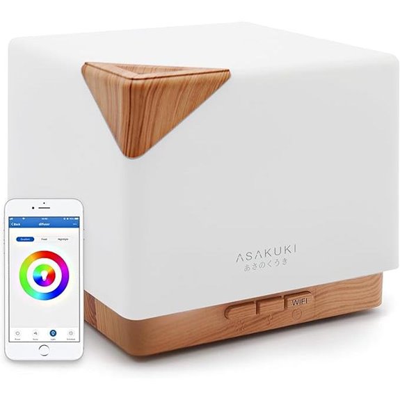 ASAKUKI WiFi Aromatherapy Diffuser with App & Alexa