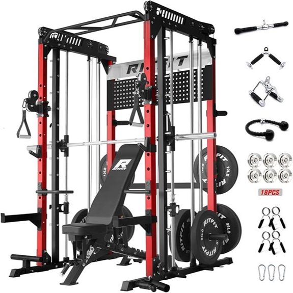 RitFit M1 & M1 Pro Smith Machine with Crossover