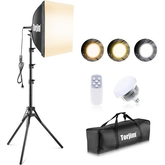 Torjim 16 Softbox Lighting Kit with LED Bulbs