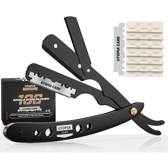 Utopia Care Straight Razor with 100 Blades