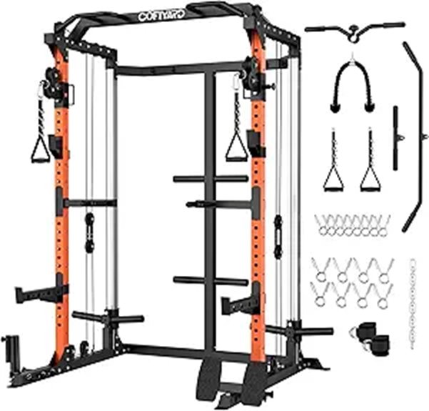 Power Cage & Rack with Pulley System