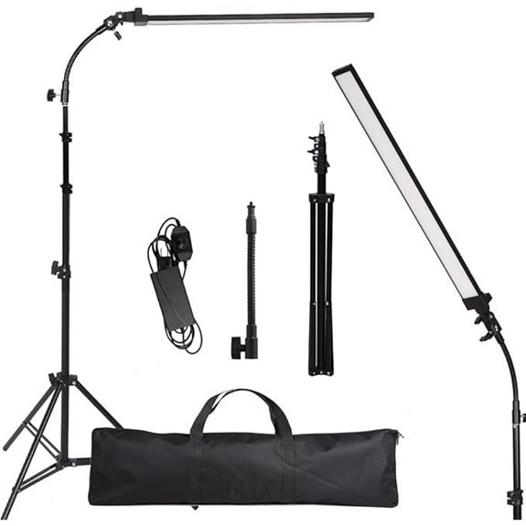 Photography Studio LED Lighting Kit with Stand and Bag