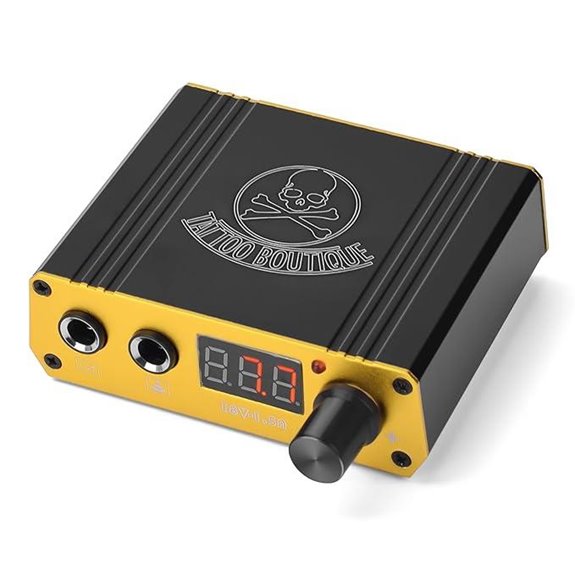 ATOMUS LCD Tattoo Power Supply with RCA Pedal Port