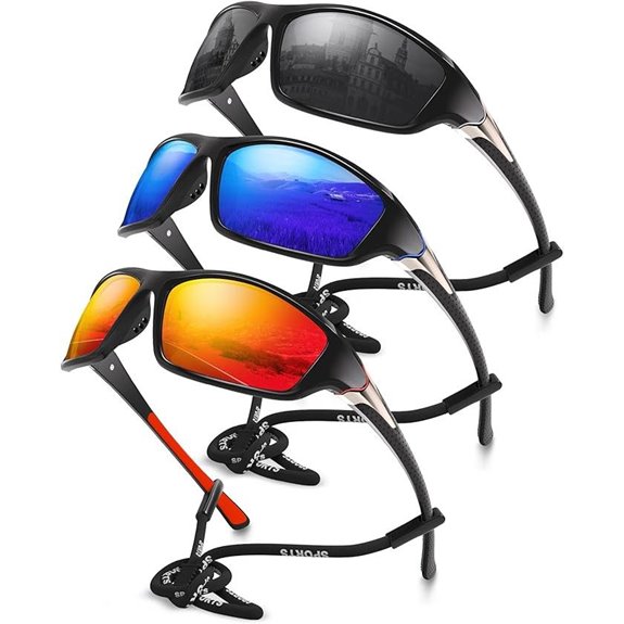 3 Pack Men’s Polarized Sports Sunglasses