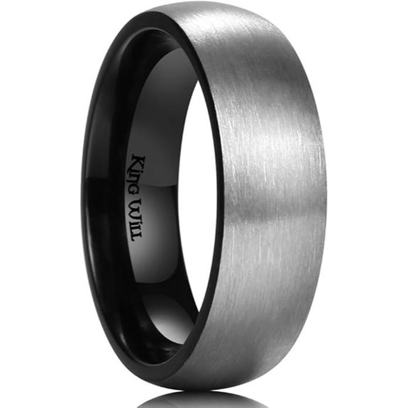 King Will Titanium Wedding Band for Men and Women