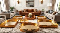 top brass tray table designs