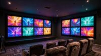 top fixed frame projector screens
