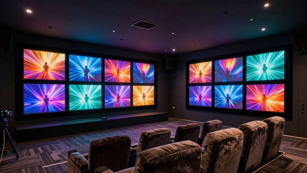 top fixed frame projector screens