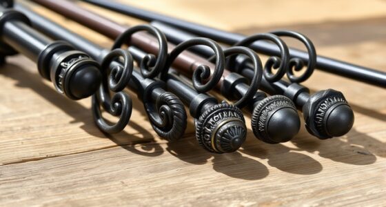 top hand forged curtain rods