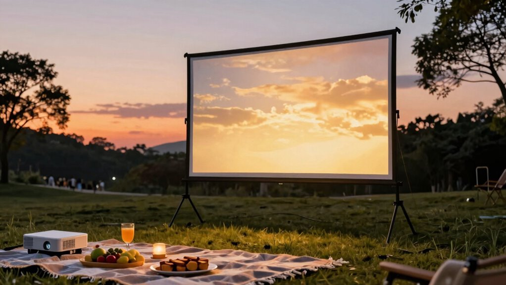 top portable projector screens