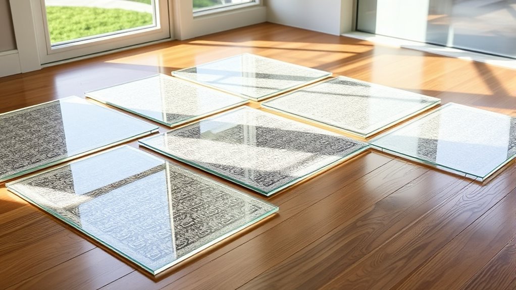 top tempered glass rug protectors