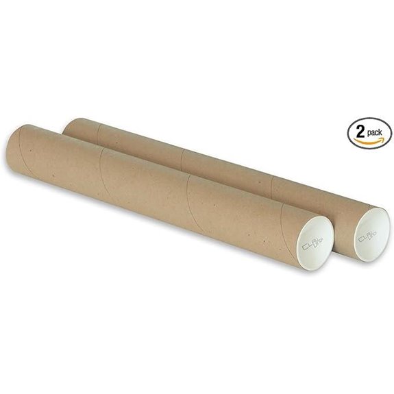 Clauvink Kraft Mailing Tube Set (2 x 15 inches)