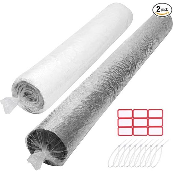 HFKPJRT 2 Pcs Rug Storage Bags with Labels