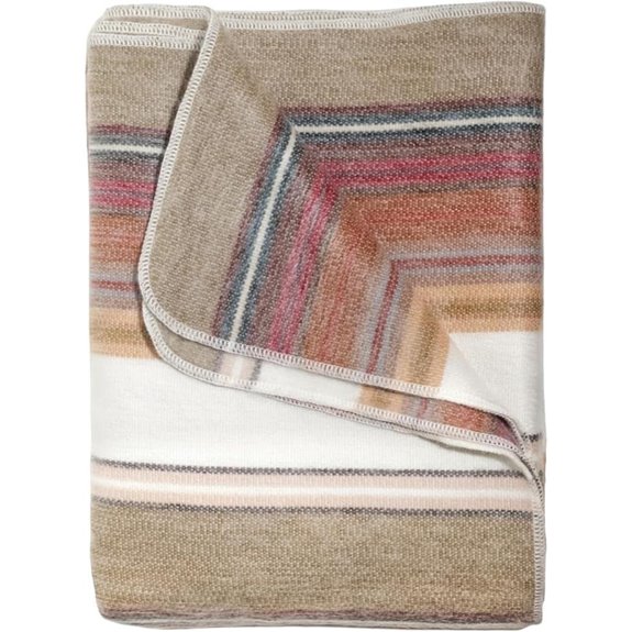 Alpaca Wool Throw Blanket Ultra-Soft Breathable Hypoallergenic