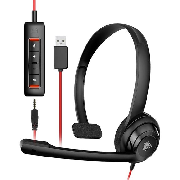 NUBWO HW02 USB Noise Cancelling Headset with Microphone