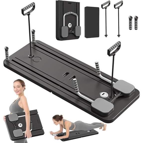 JANUA Pilates Reformer Board (5-in-1 Home Workout)
